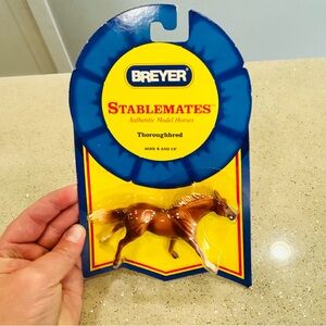 Breyer Stablemates Thoroughbred model Horse in Original Blue Ribbon Package